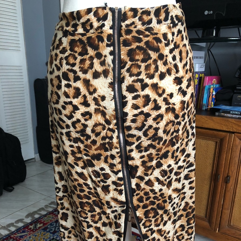 Animal print skirt
